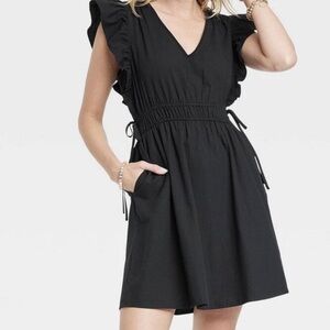 Universal Thread Black Ruffle Dress